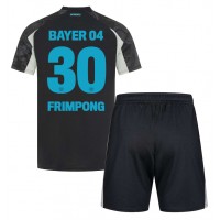 Billiga Bayer Leverkusen Jeremie Frimpong #30 Barnkläder Tredje fotbollskläder till baby 2024-25 Kortärmad (+ Korta byxor)